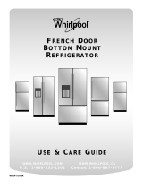Whirlpool French Door Bottom Mount Refrrigerator Manual de usuario