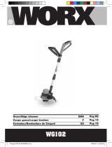 WORX Tools Trimmer WG102 Manual de usuario