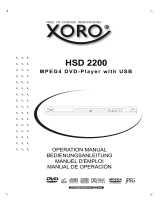 Xoro HSD 2200 Manual de usuario
