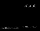 Xtant X603 Manual de usuario