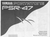 Yamaha Portatone PSR-47 Manual de usuario