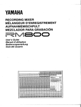 Yamaha RM800 Manual de usuario