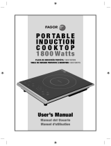 Fagor Portable Induction Cooktop Manual de usuario