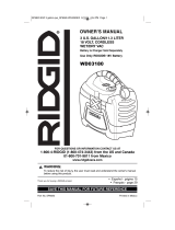 RIDGID 18V Cordless Wet/Dry Vac Manual de usuario