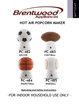 Brentwood PC-483 FOOTBALL Guía del usuario