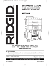 RIDGID 11 Gallon Smart Cart Wet/Dry Vac Manual de usuario