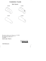 Kohler K-15135-S-G Guía de instalación