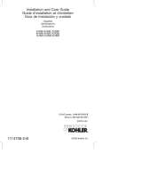 Kohler 7605-P-AF Guía de instalación