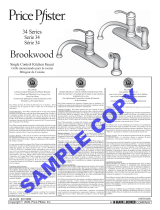 Black & Decker Price Pfister Brookwood 34-4AL Manual de usuario