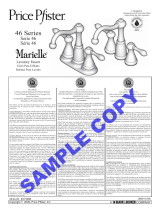 Black & Decker Price Pfister Marielle 46 Series Manual de usuario