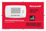 Honeywell RTH7400 series Manual de usuario