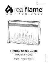 Real Flame 8020E-W Guía de instalación