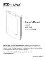 Dimplex VCX1525WH El manual del propietario