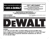 DeWalt DCS361B Manual de usuario