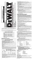 DeWalt D28715 15 Amp Corded Abrasive  Manual de usuario