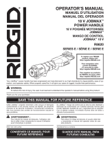 RIDGID JobMax 18V Bare Tool Manual de usuario