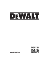 DeWalt D25721K Guía del usuario