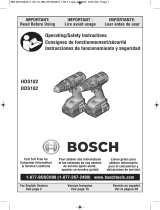 Bosch DDS182-02 Manual de usuario