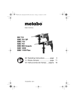 Metabo SBE 710 Instrucciones de operación