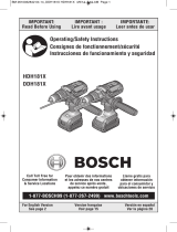 Bosch DDH181X-01 Manual de usuario
