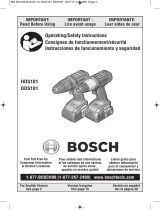 Bosch DDS181-02 Manual de usuario