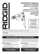 RIDGID R71111 Guía del usuario