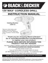 Black & Decker LDX112PK Manual de usuario