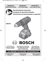 Bosch DDB181-02 Guía del usuario