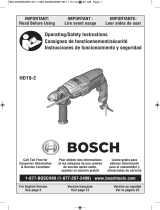 Bosch HD19-2B Guía del usuario