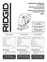 RIDGID 18V Orbital Jig Saw Manual de usuario