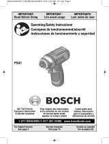Bosch PS41BN Guía del usuario