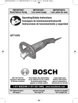 Bosch Power Tools GP712VS Manual de usuario