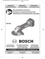 Bosch CAG180-01 Guía del usuario