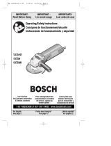 Bosch 1375A - Grinder Angle 4 1/2 Small 6 Amp Manual de usuario