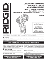 RIDGID R82238N Guía del usuario
