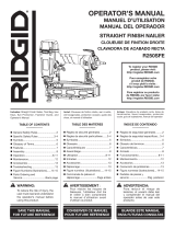 RIDGID 16-Gauge 2-1/2 in. Straight Nailer Manual de usuario