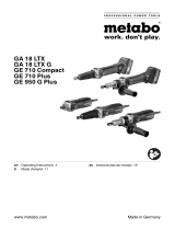 Metabo GE710 Plus Manual de usuario