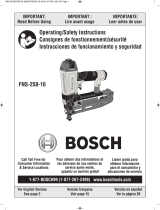 Bosch FNS250-16 Manual de usuario