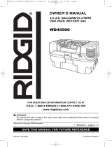 RIDGID WD5500 Guía del usuario