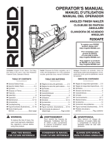 RIDGID 15-Gauge 2-1/2 in. Angled Nailer Manual de usuario