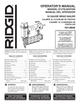 RIDGID 18-Gauge 2-1/8 in. Brad Nailer Manual de usuario