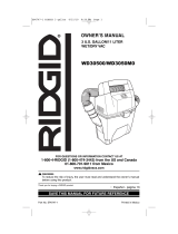 RIDGID WD3050 Guía de instalación