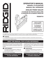 RIDGID R250AF18 Manual de usuario