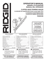 RIDGID ZRR350CHE Manual de usuario