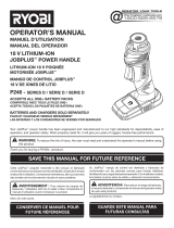 Ryobi P340 Guía del usuario