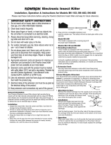 Flowtron BK-15D Manual de usuario