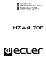 Ecler HZA4-70F Manual de usuario