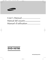 Samsung DVD-V6700 Manual de usuario