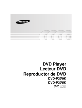 Samsung DVD-P375K Manual de usuario