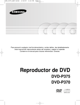 Samsung DVD-P375 Manual de usuario